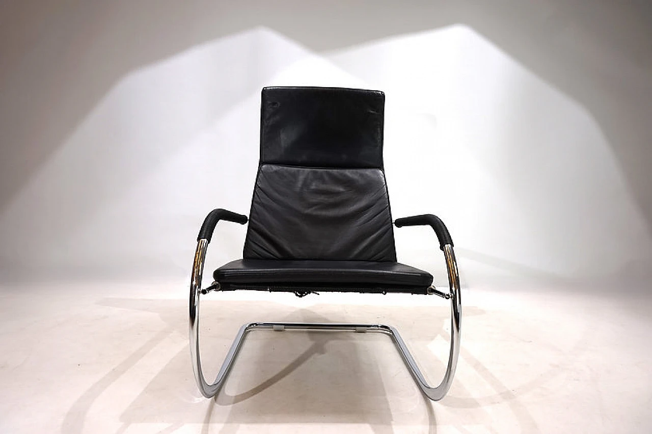 Tecta D35 Kinetic Bauhaus leather armchair by Anton Lorenz, 1920s 9