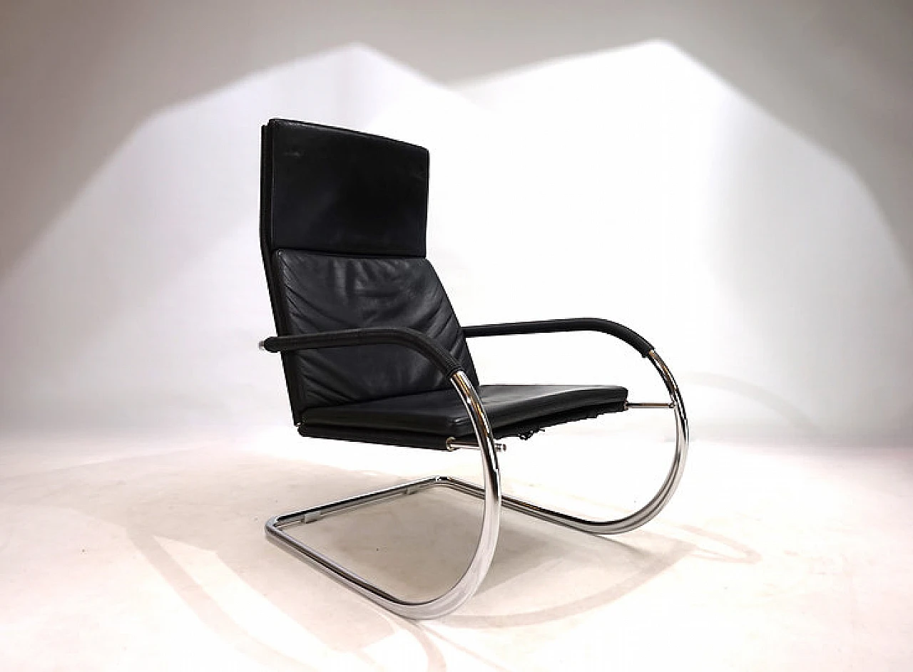 Tecta D35 Kinetic Bauhaus leather armchair by Anton Lorenz, 1920s 13