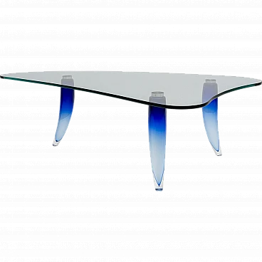 Murano glass coffee table by Seguso for Roche Bobois, 1990s