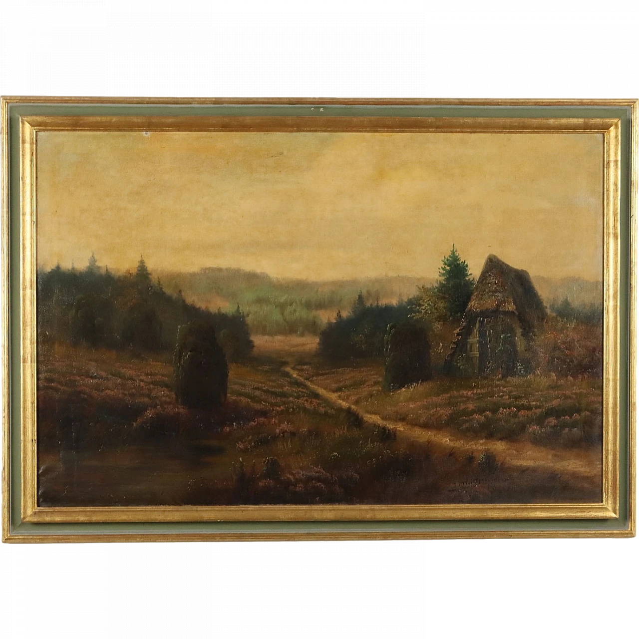 Modern Painting Landscape with Countryside XX Century 10