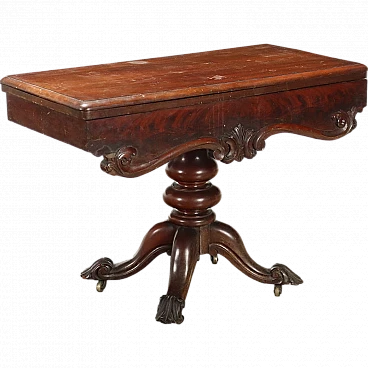 Antique Game Table Louis Philippe Mahogany France XIX Century