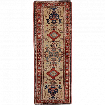 Antique Gasny Carpet Wool Heavy Knot Pakistan 89 x 32 In