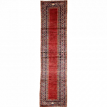 Antique Gasny Carpet Wool Heavy Knot Pakistan 106 x 27 In