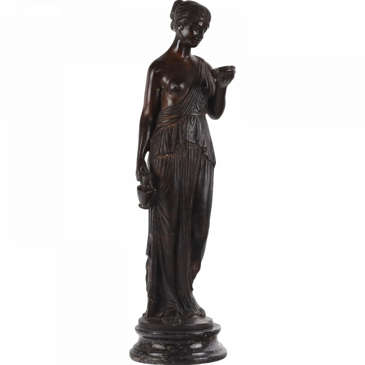 Antique Sculpture Bust of Allegory Bronze XX Century 9