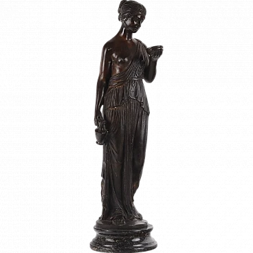 Antique Sculpture Bust of Allegory Bronze XX Century