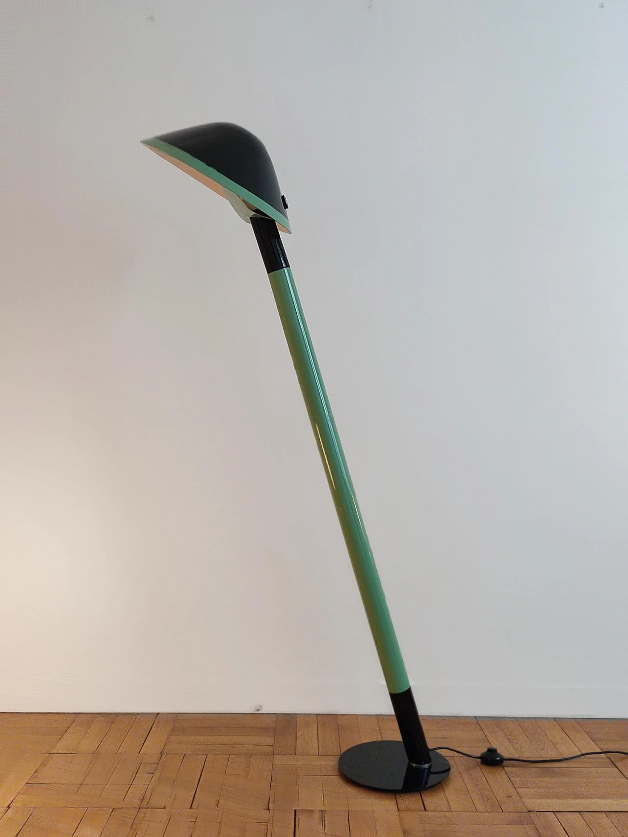 Vinyl lacquered floor lamp, 1970s 3