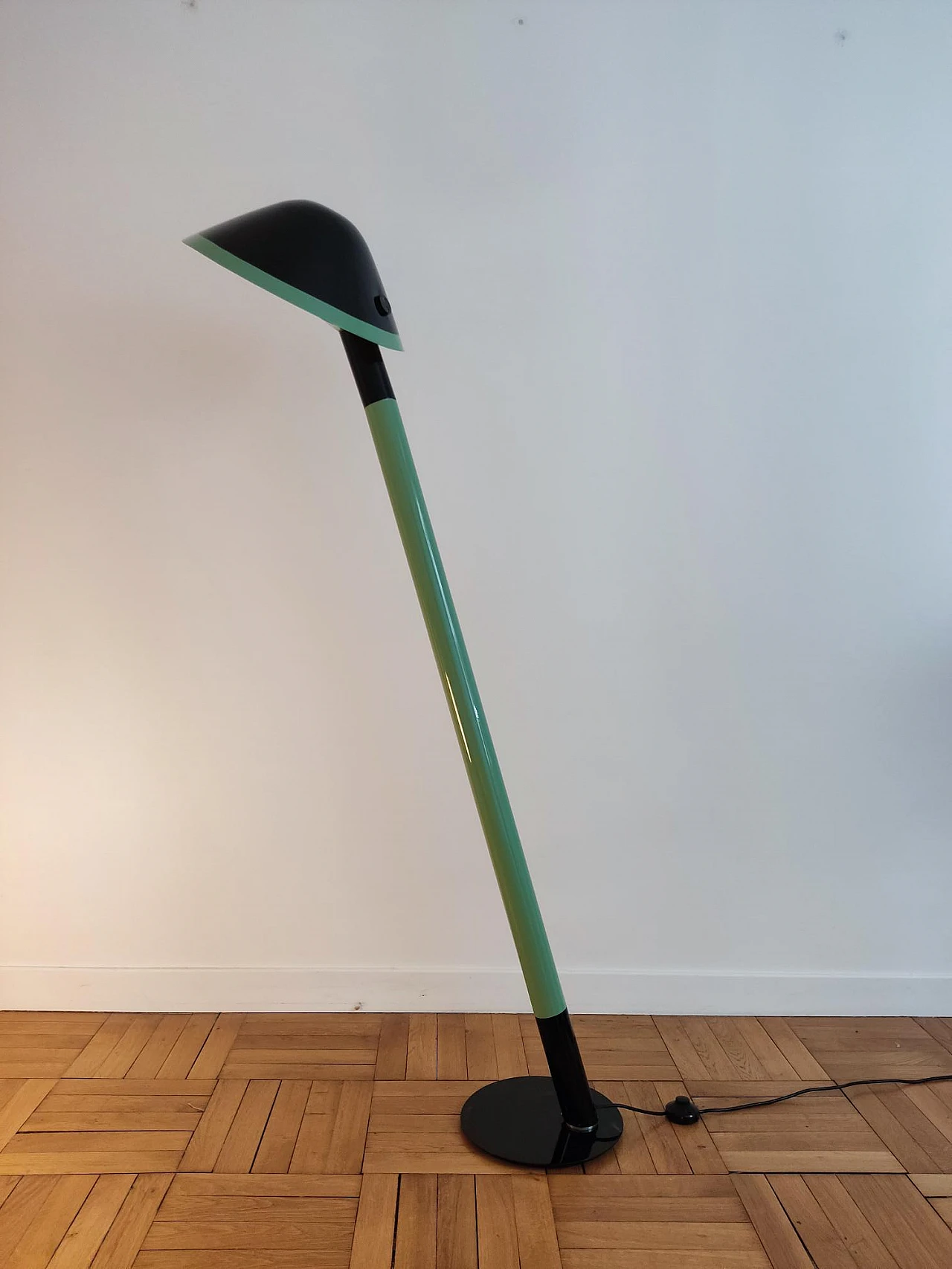 Vinyl lacquered floor lamp, 1970s 5