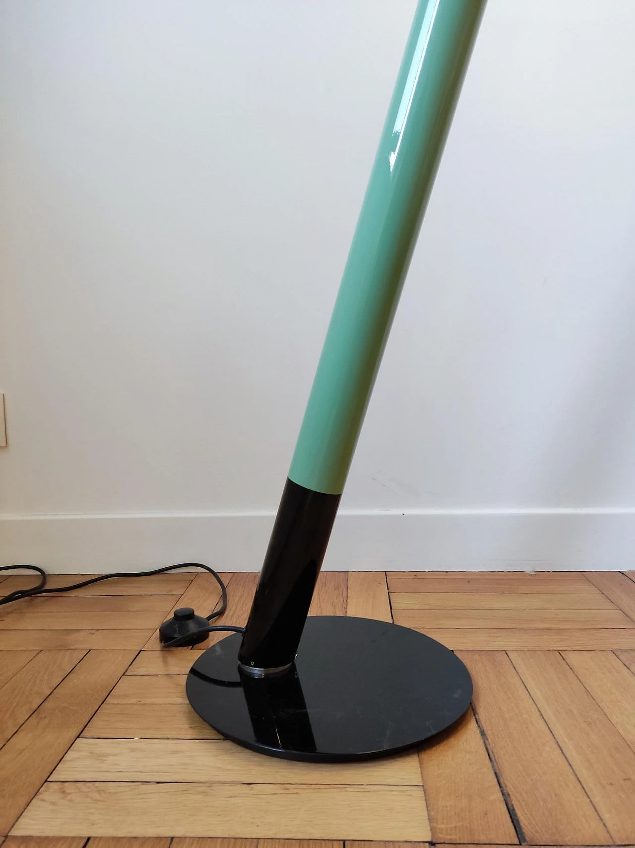 Vinyl lacquered floor lamp, 1970s 8