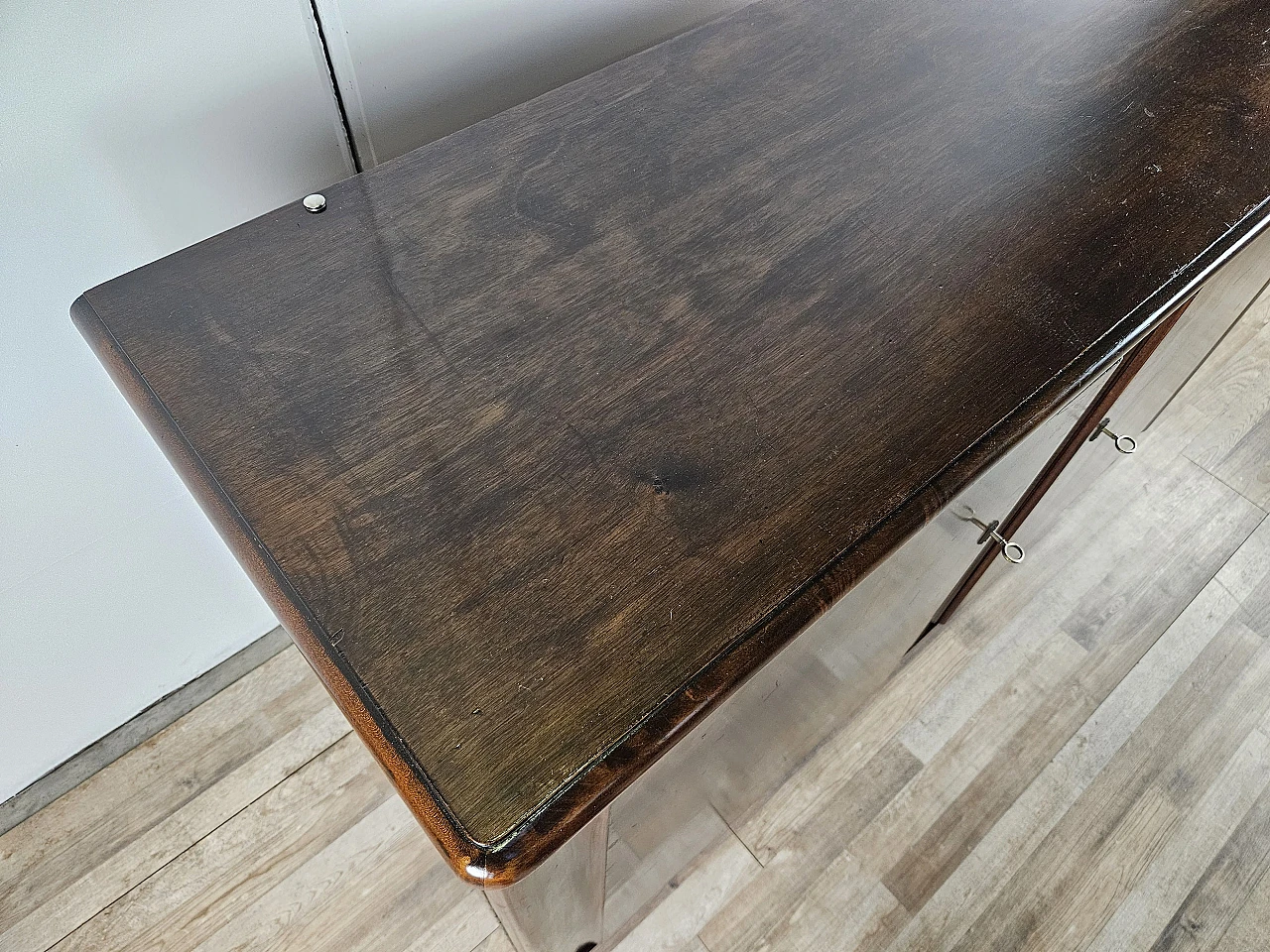 Art Deco sideboard in walnut root, 40s 6