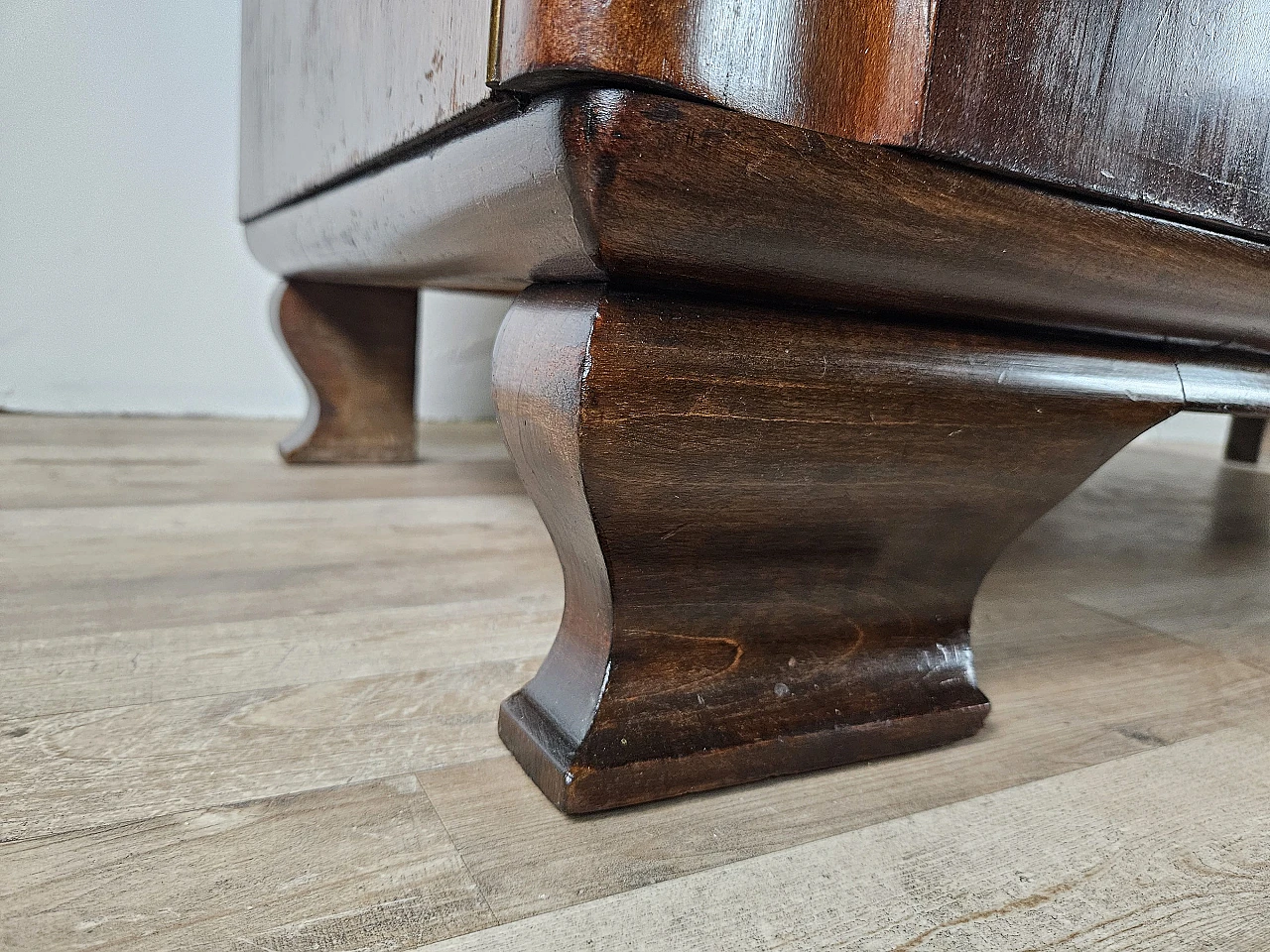 Art Deco sideboard in walnut root, 40s 16