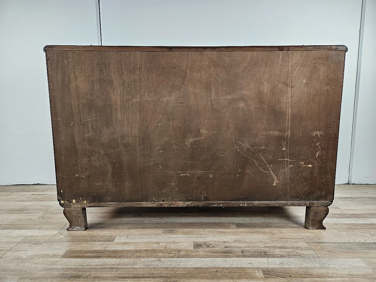 Art Deco sideboard in walnut root, 40s 23