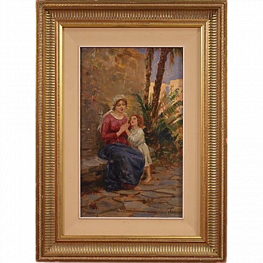 Painting signed Grassis G., 20th century