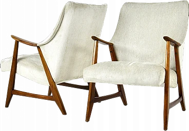 Pair of Scandinavian armchairs, 1960s