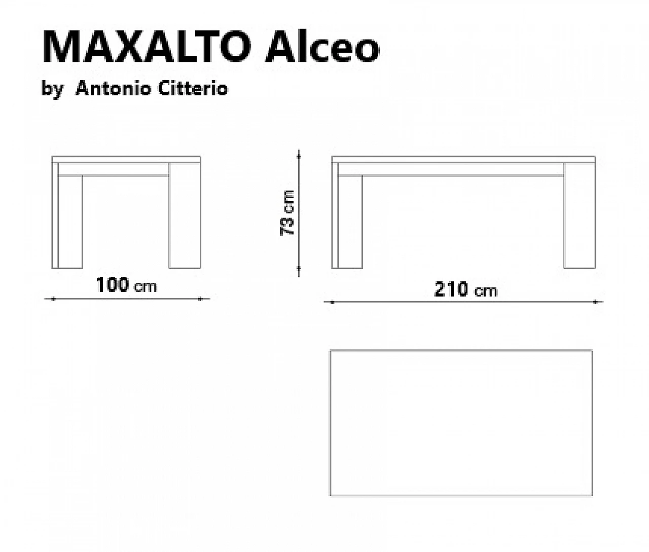 Table Alceo 210 by A.Citterio for Maxalto, 2000s 10