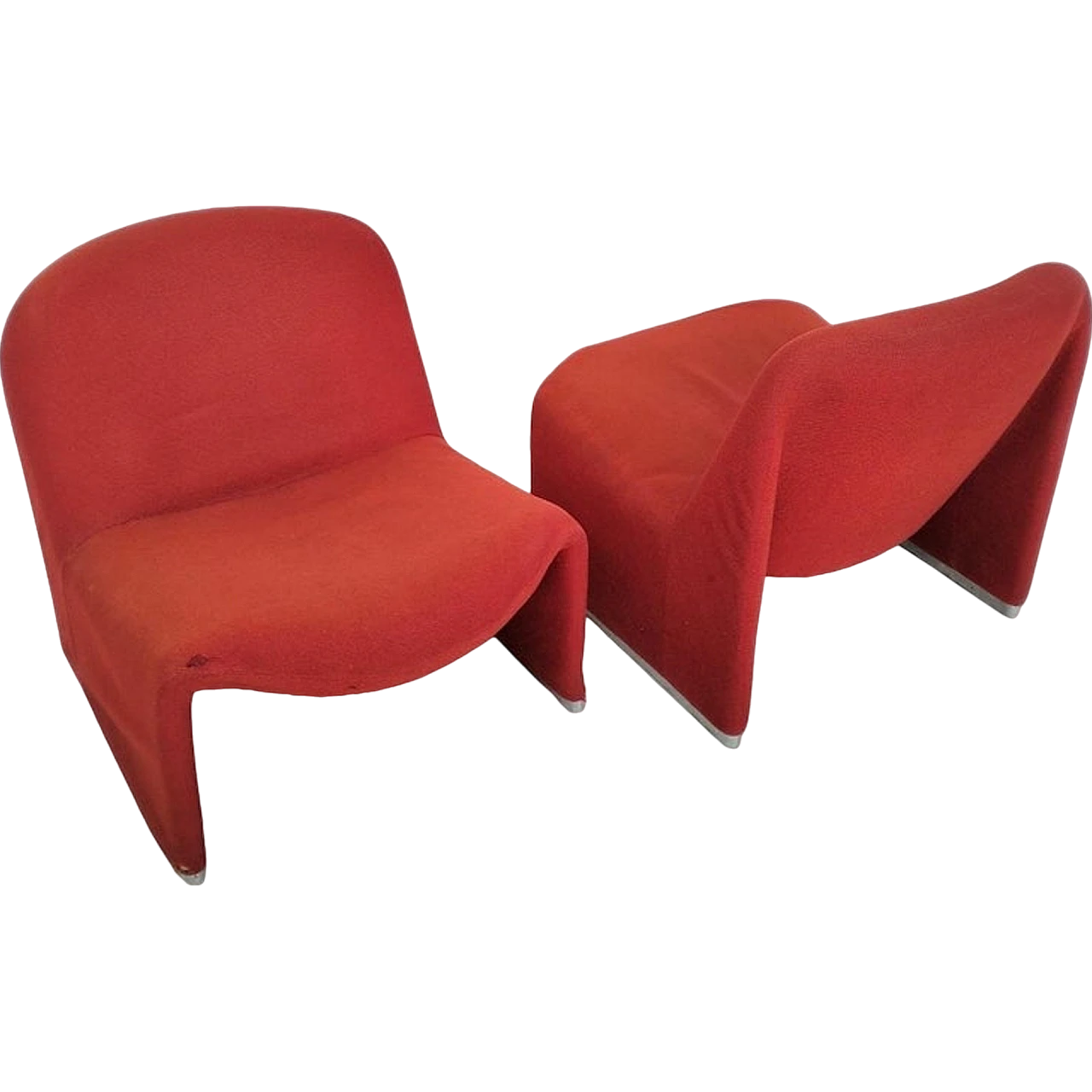 2 red Alky chairs by Giancarlo Piretti for Anonima Castelli  70s 14