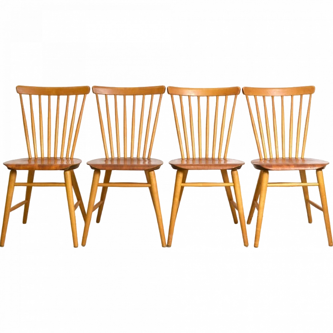 Set of four Swedish chairs from the 1950s 5