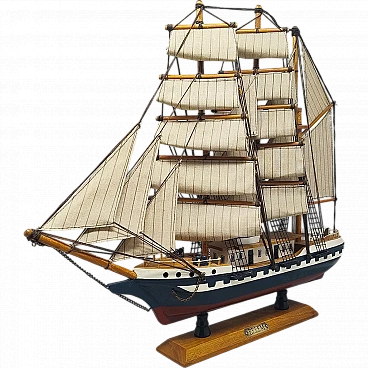 Model of the English ship Belem, handmade, 1970s