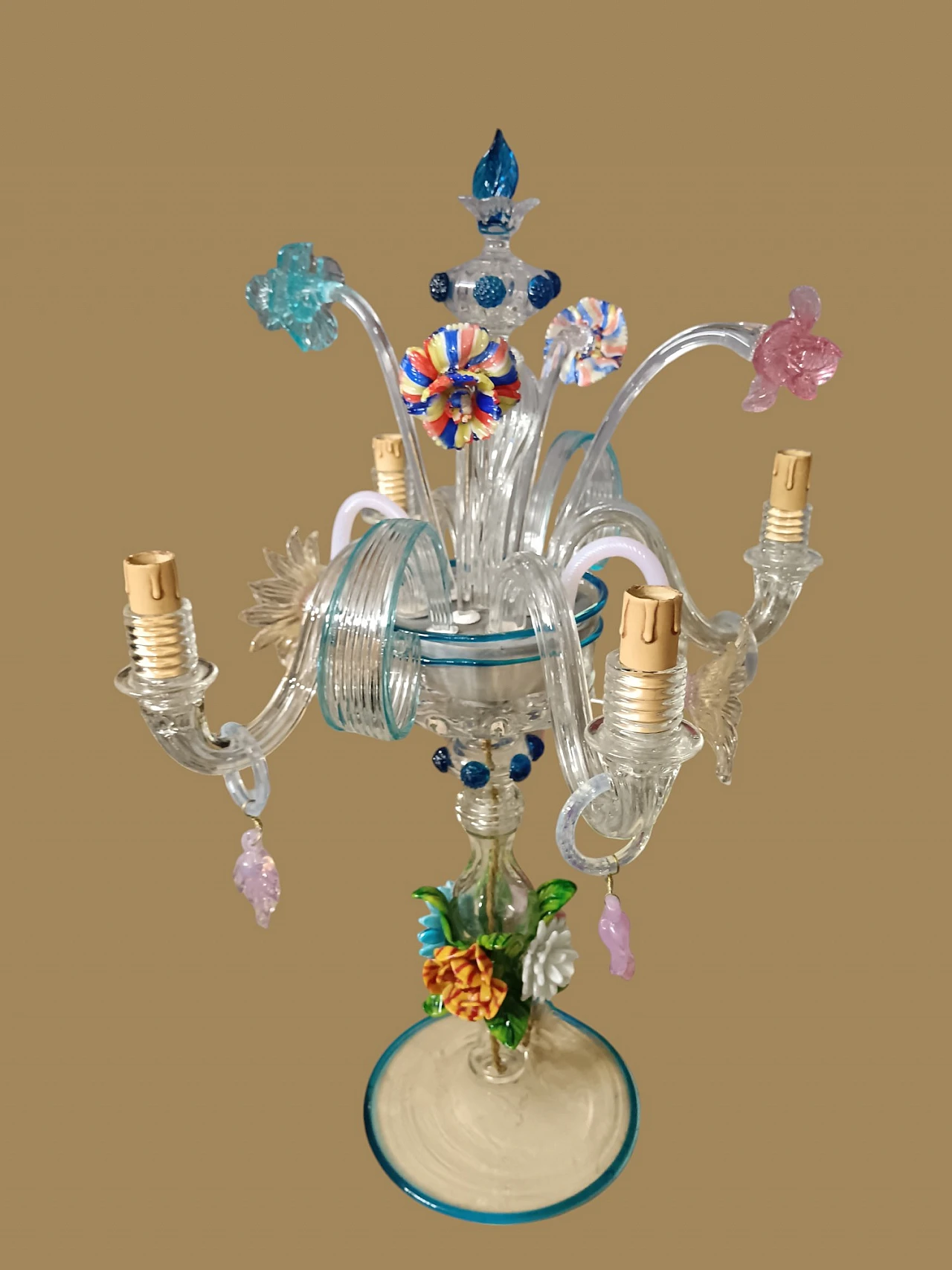 Murano glass table lamp, XX century 1