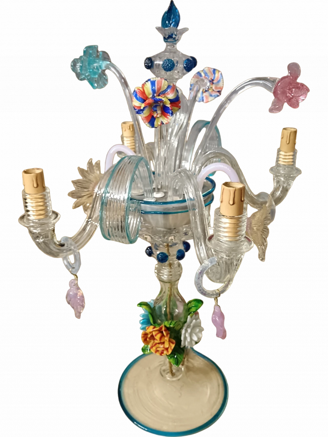 Murano glass table lamp, XX century 7