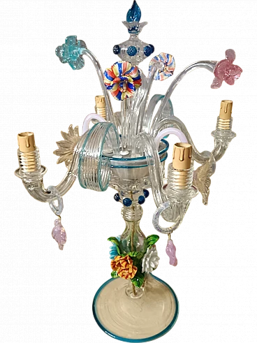 Murano glass table lamp, XX century