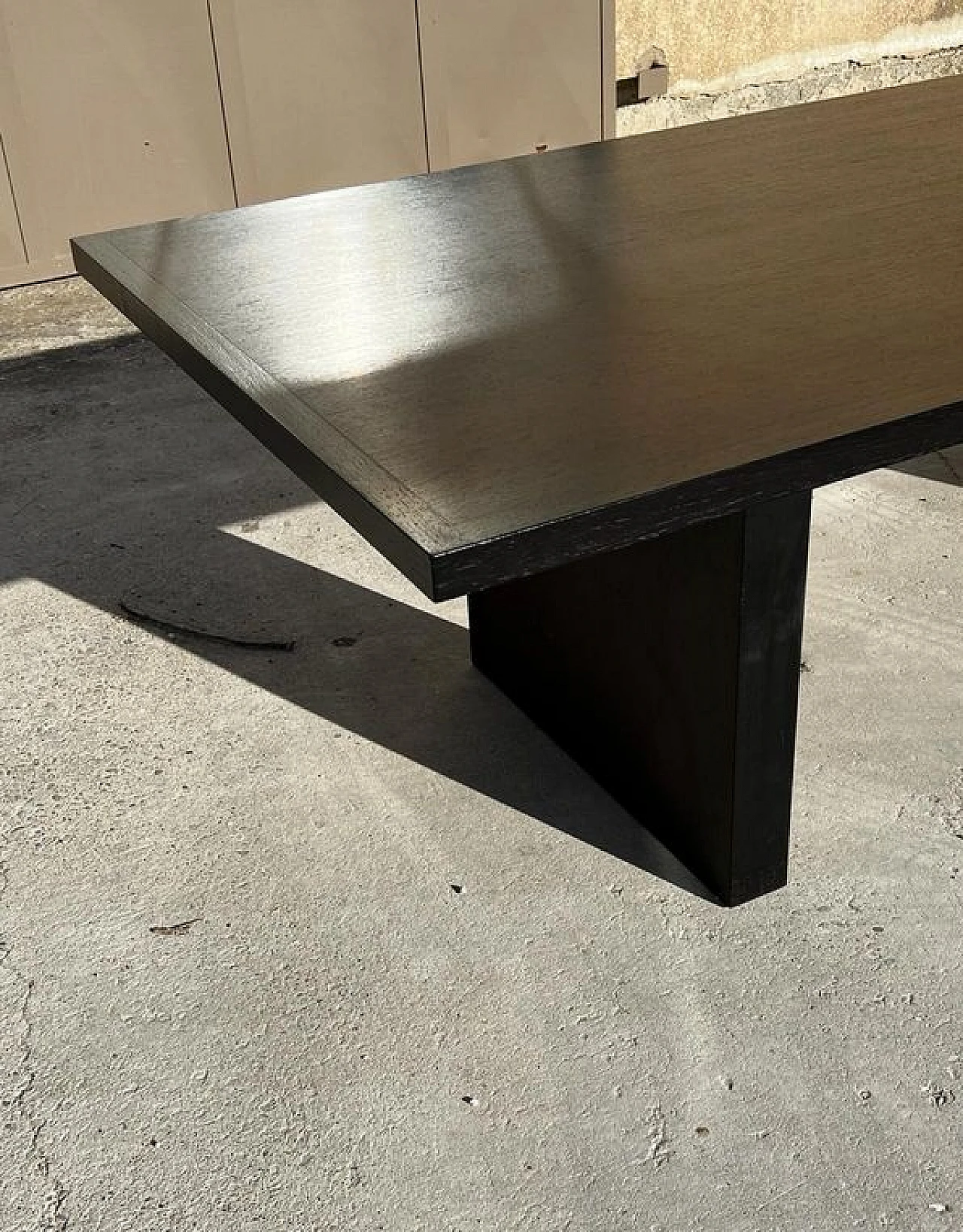 Table Simposio 290 in Wenge finish by A.Citterio for Maxalto, 2000 2