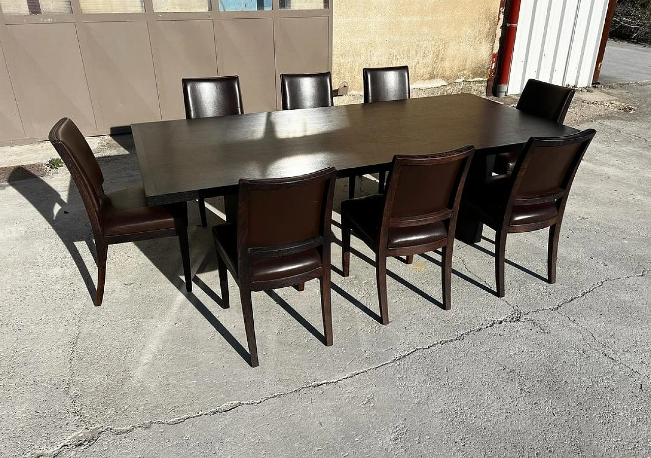 Table Simposio 290 in Wenge finish by A.Citterio for Maxalto, 2000 4