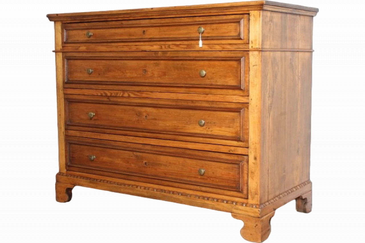 Rustic Tuscan chest of drawers in solid wood, 19th century 18