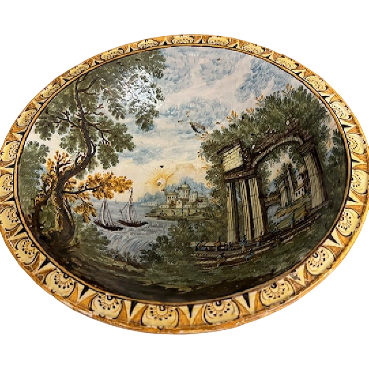 Bacile plate  Castelli from the Cappelletti manufacture, 1750 ca. 22