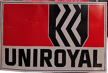 Uniroyal screen-printed sign, late 20th century