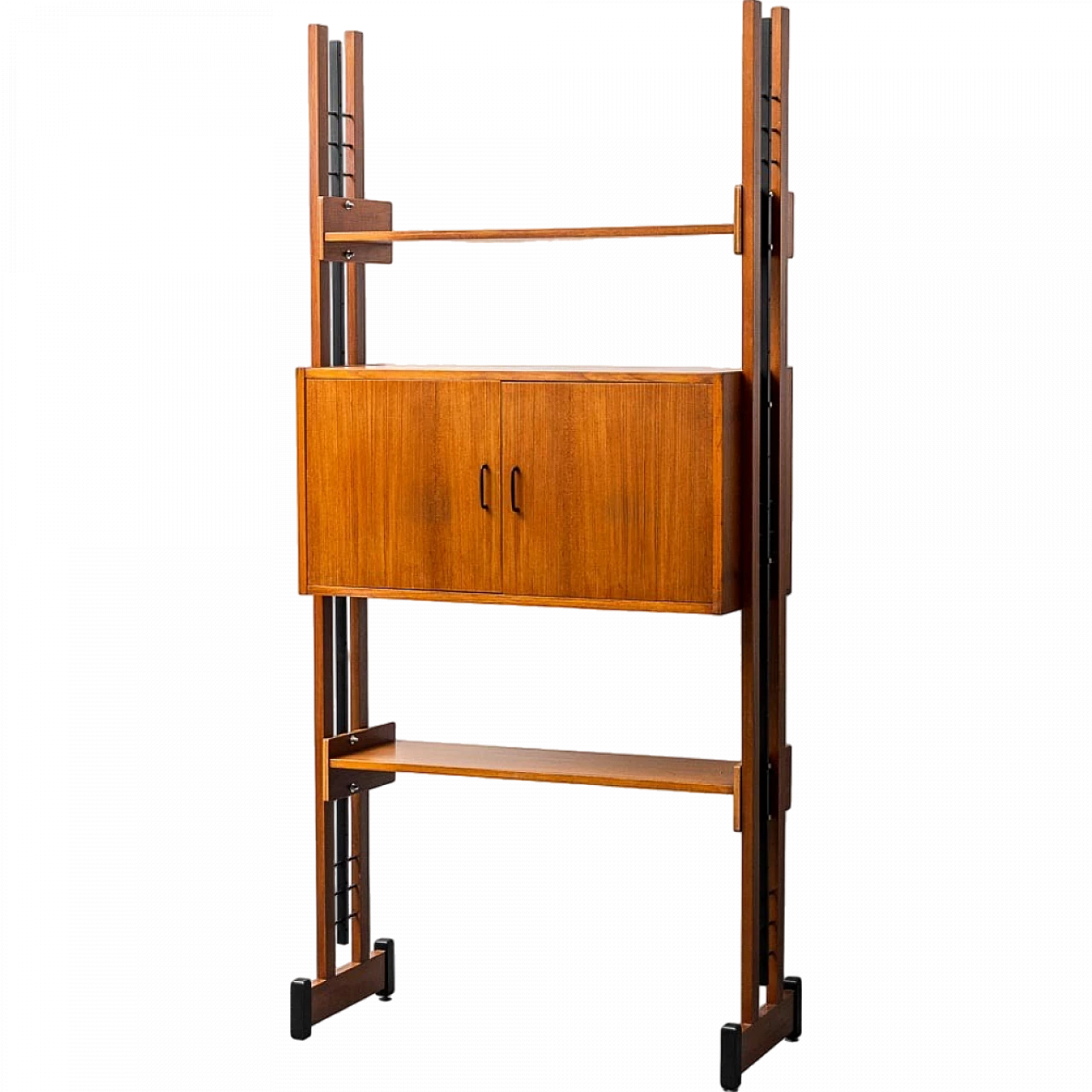 Teak bookcase cabinet, 1960s 13