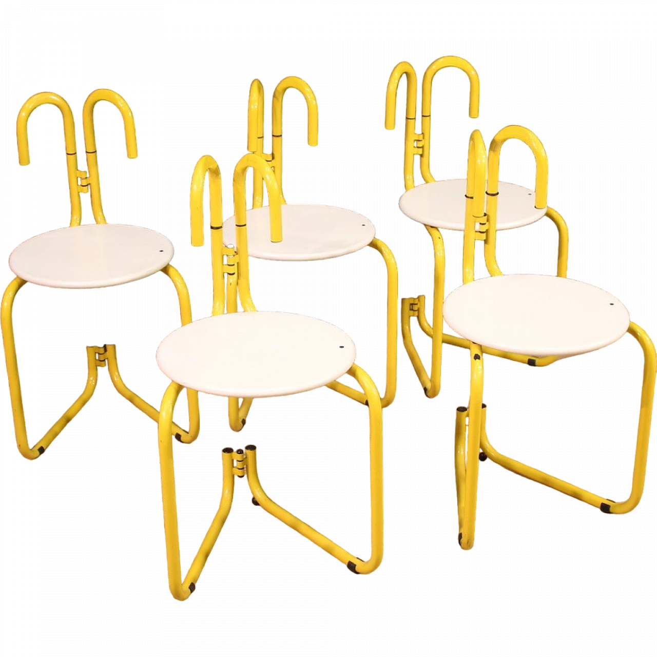 Five Binda mod. stools Luca Leonori for Pallucco, 1982 13