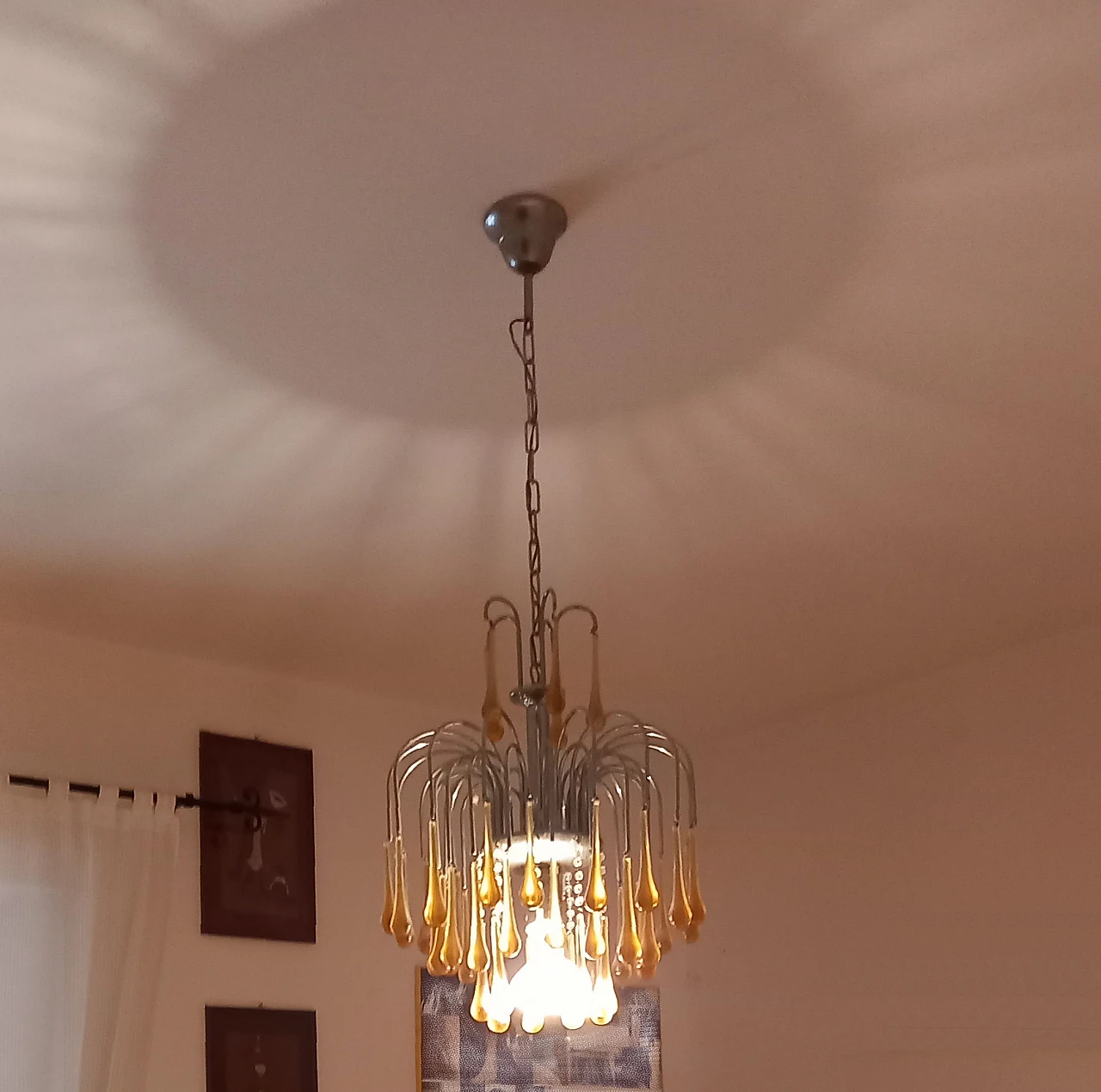 Murano glass chandelier by Venini, 40s 1