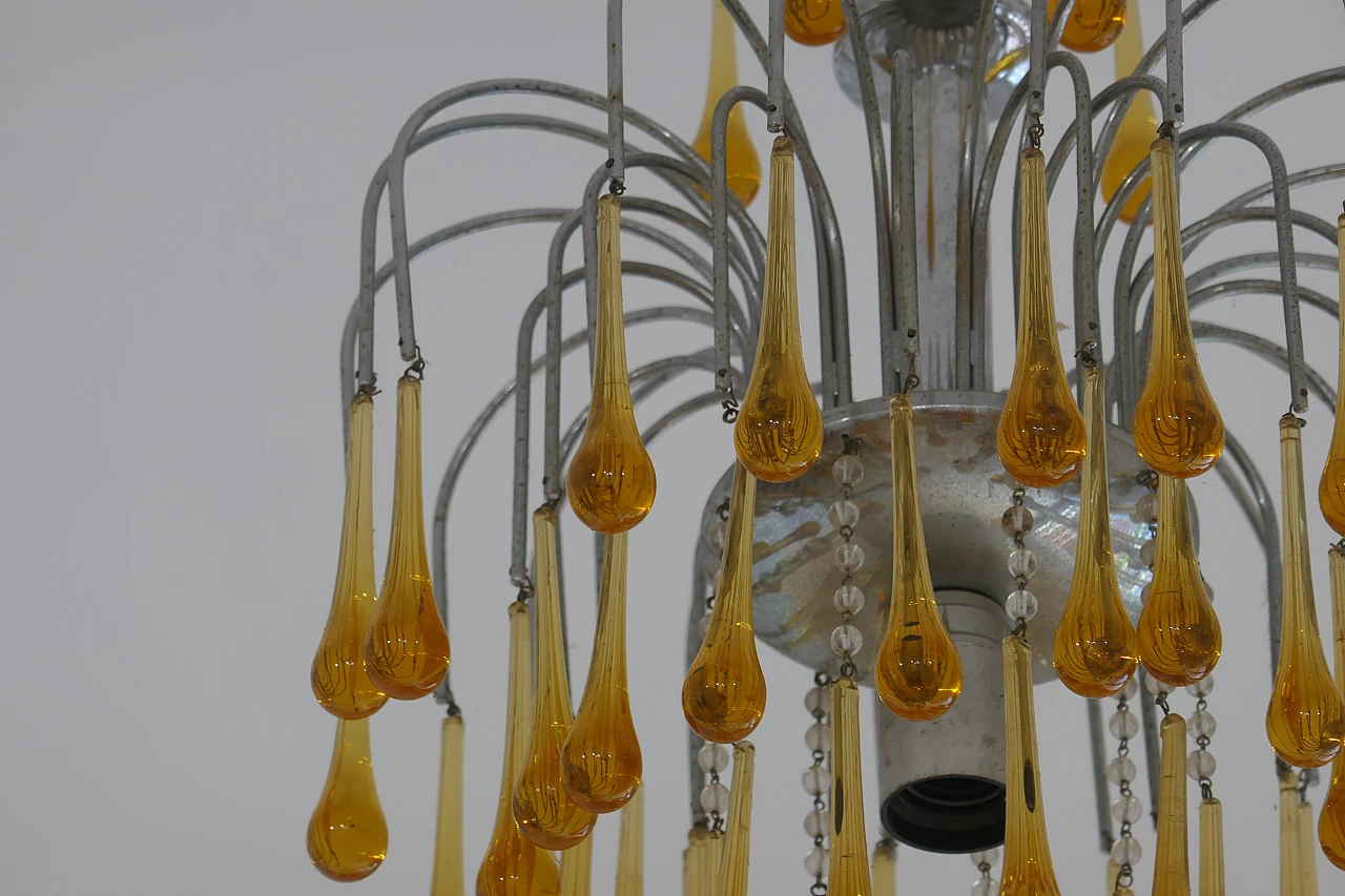 Murano glass chandelier by Venini, 40s 4