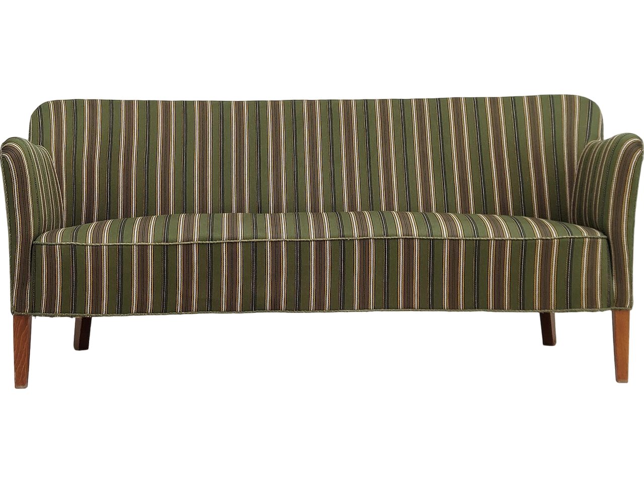 Danish curved 2-seater sofa, 1960s 16