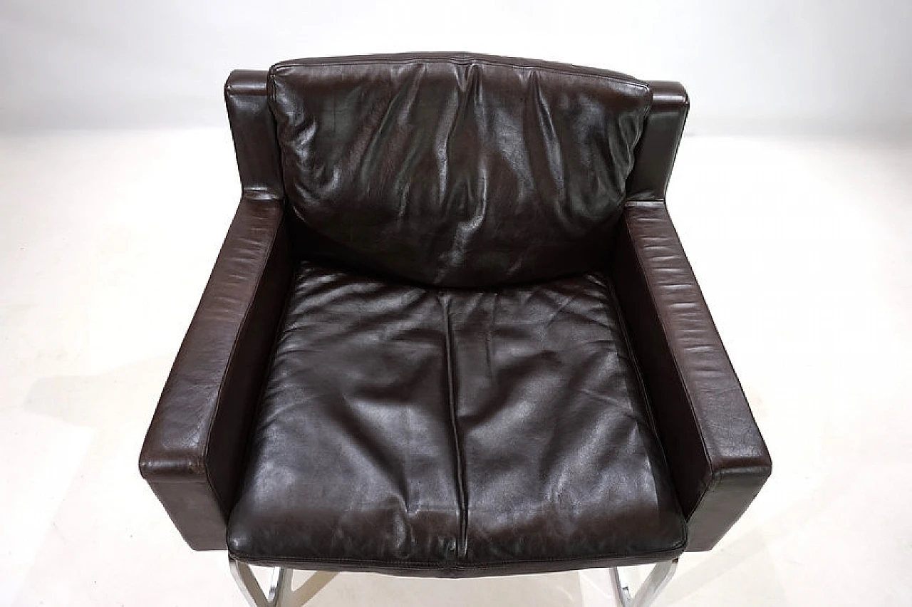 RH201 leather armchair by Robert Haussmann for De Sede, 1960s 3