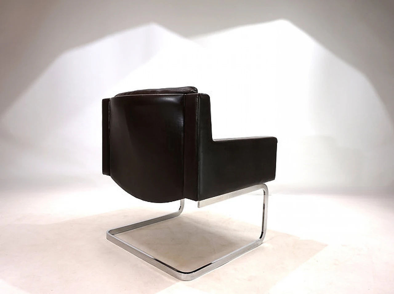 RH201 leather armchair by Robert Haussmann for De Sede, 1960s 4