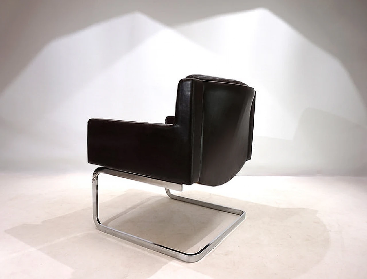 RH201 leather armchair by Robert Haussmann for De Sede, 1960s 5