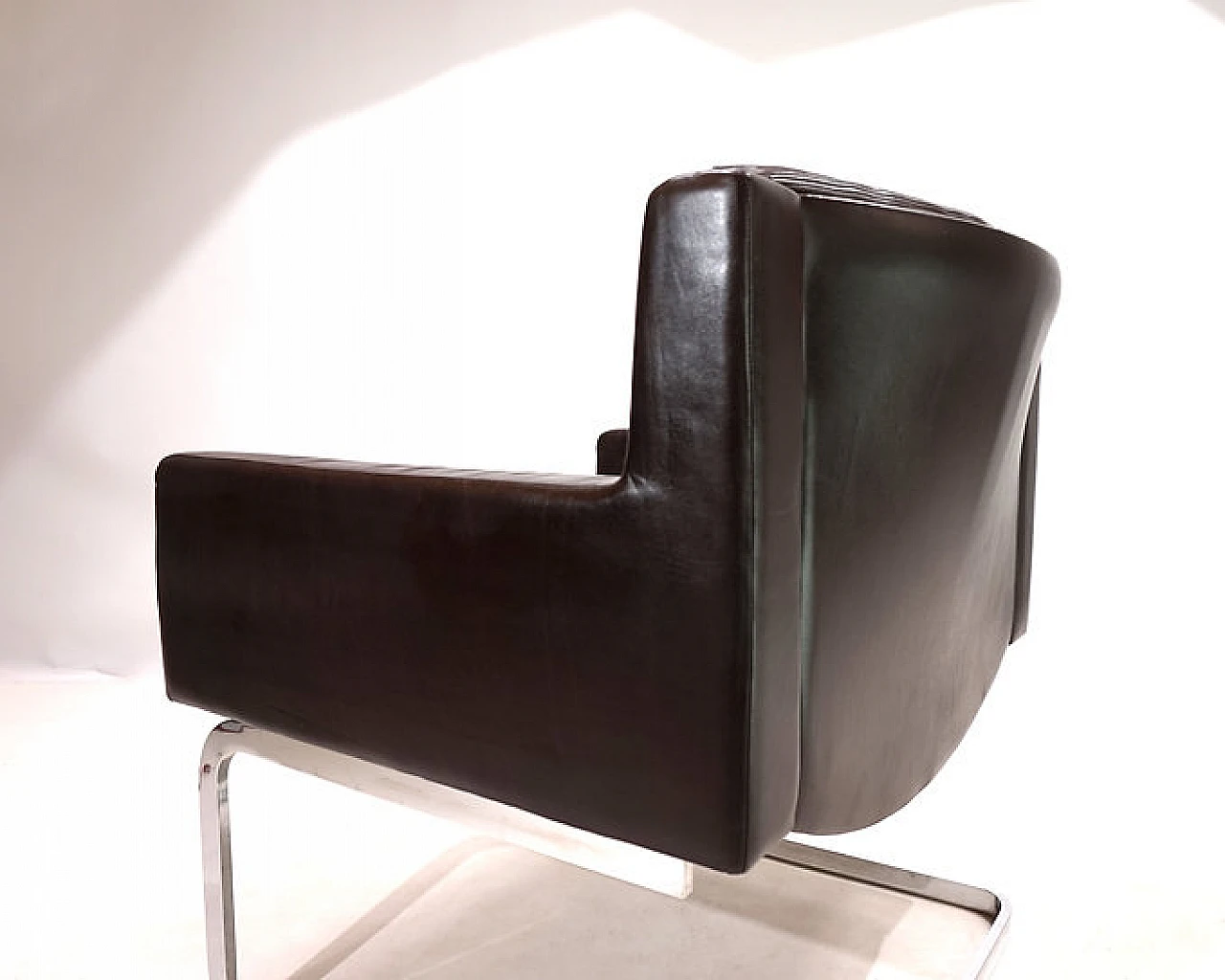 RH201 leather armchair by Robert Haussmann for De Sede, 1960s 6