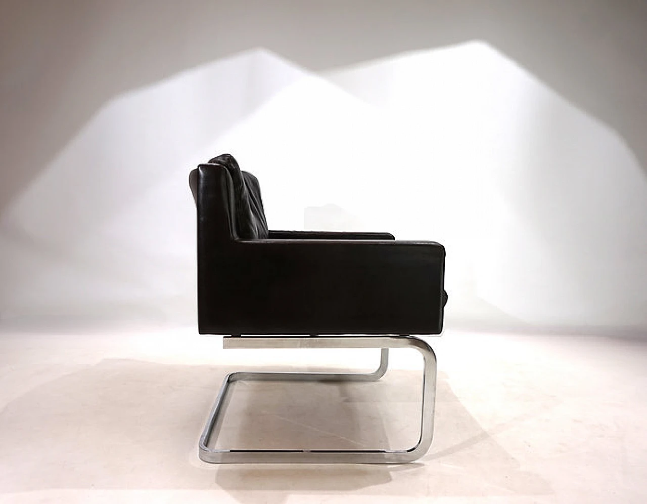 RH201 leather armchair by Robert Haussmann for De Sede, 1960s 7