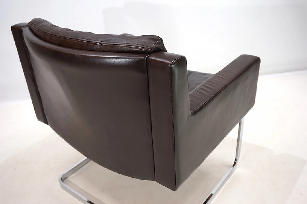 RH201 leather armchair by Robert Haussmann for De Sede, 1960s 14