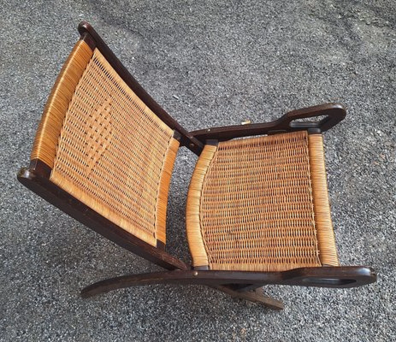 Ninfea chair in wood and rattan by Gio Ponti, 1950s 2