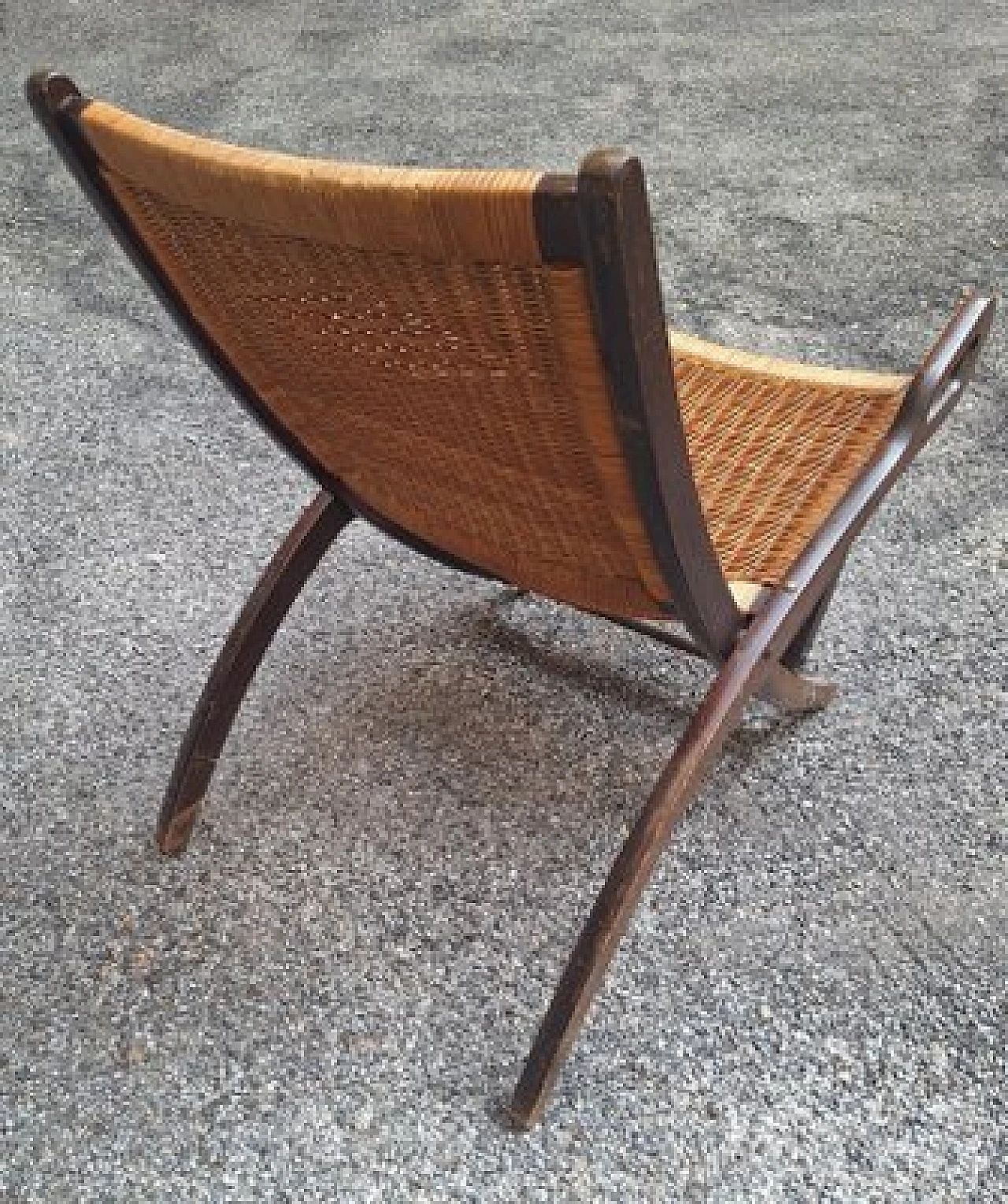 Ninfea chair in wood and rattan by Gio Ponti, 1950s 5