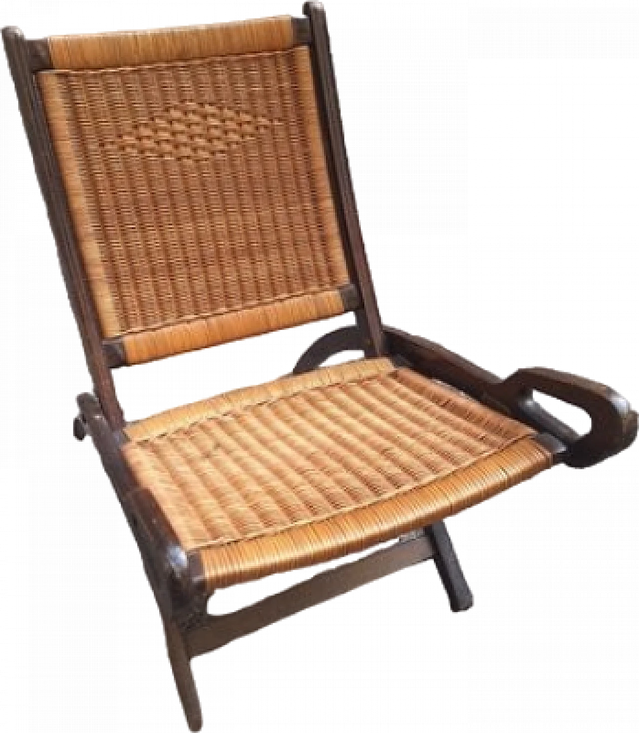 Ninfea chair in wood and rattan by Gio Ponti, 1950s 8