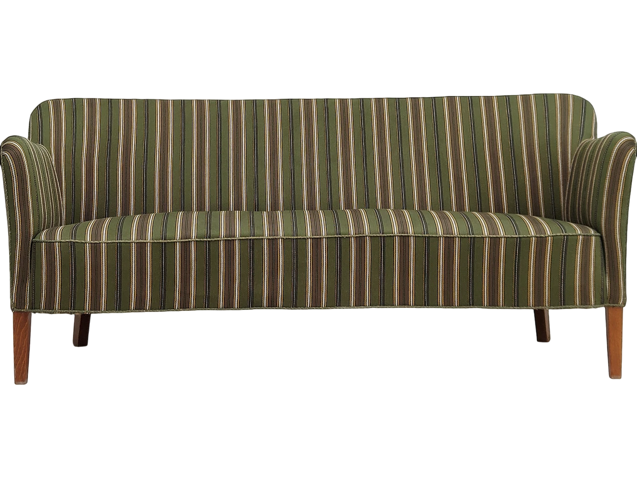 Danish curved 2-seater sofa, 1960s 17