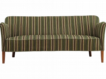 Danish curved 2-seater sofa, 1960s