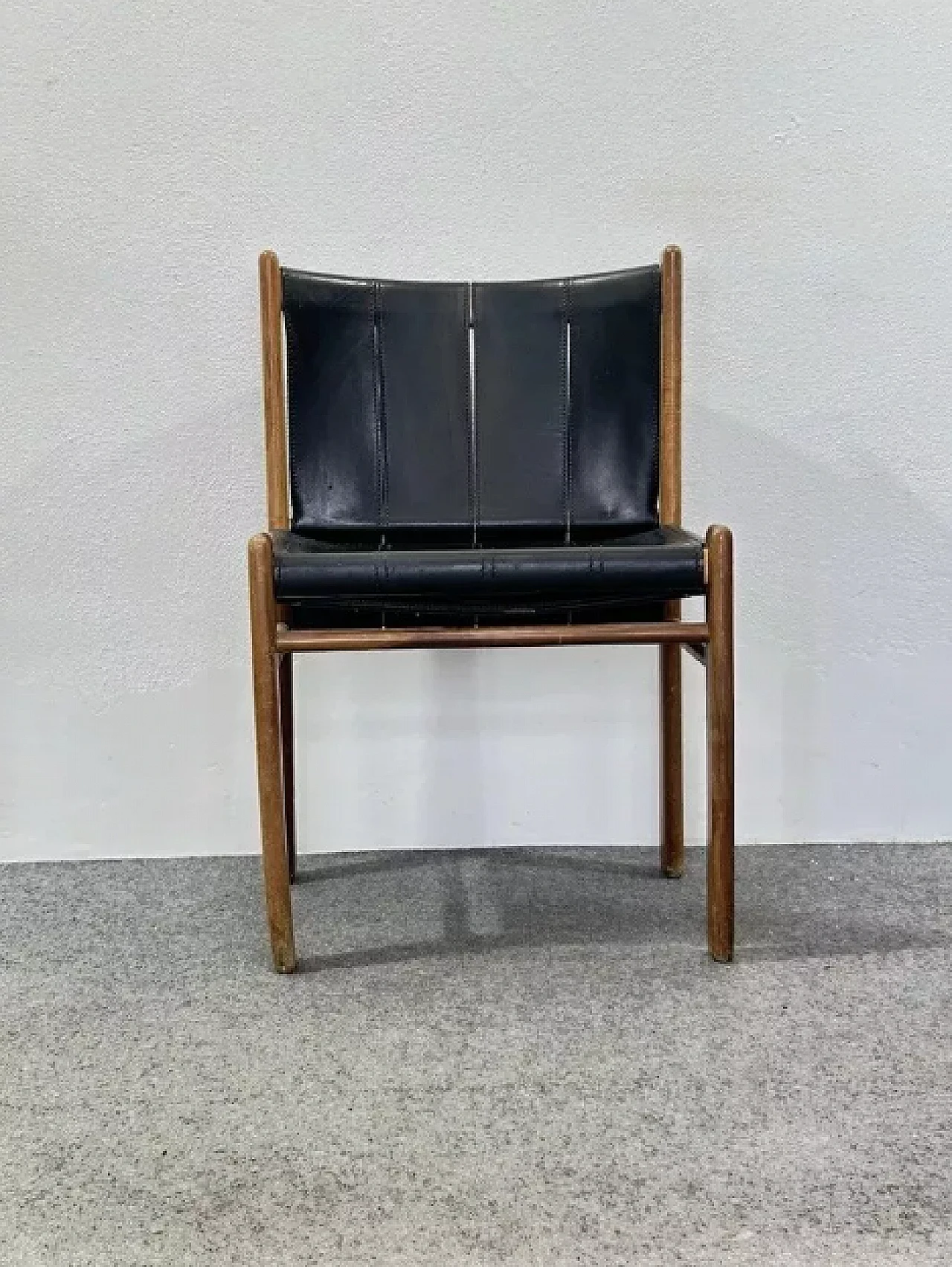 Sedia in teak di Gianfranco Frattini per Bernini, anni '80 3