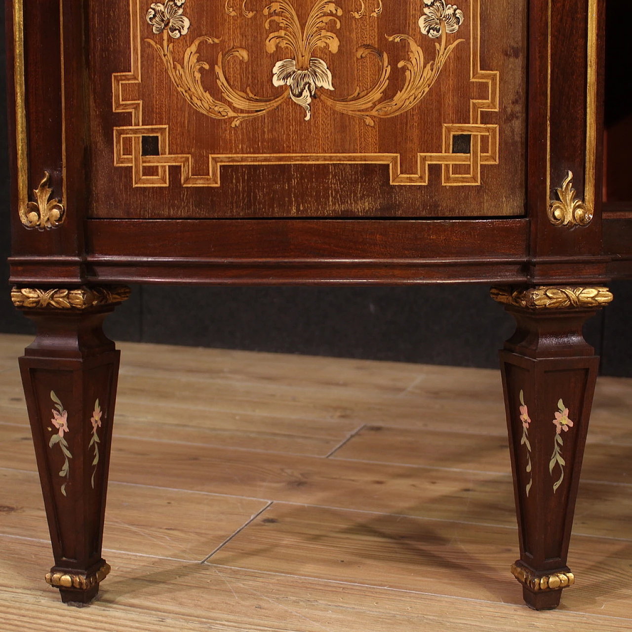 Elegante credenza intarsiata in stile Luigi XVI, '900 6