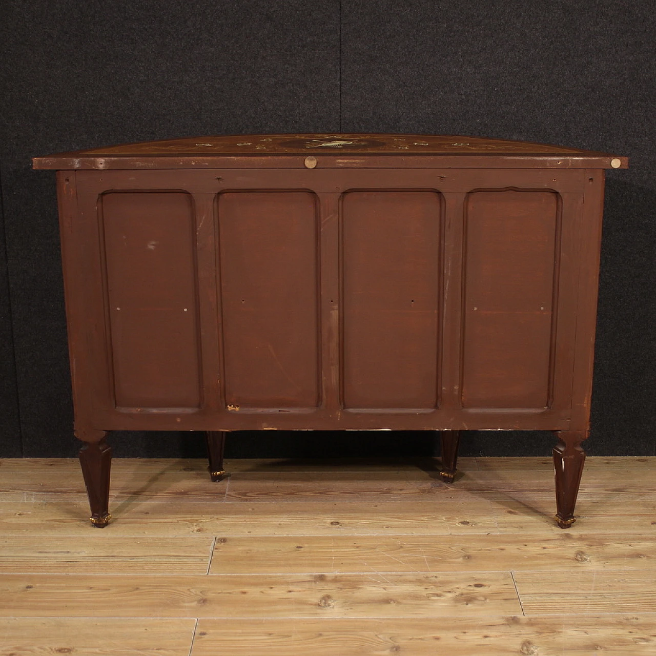 Elegante credenza intarsiata in stile Luigi XVI, '900 12