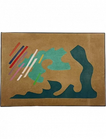 Movement, painting on fabric with frame, 1970s