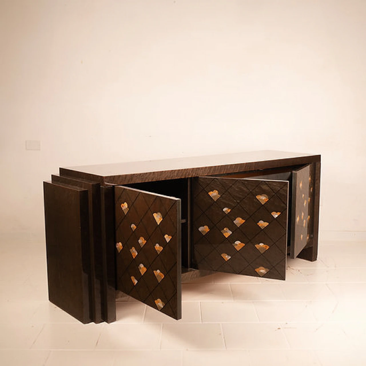 Credenza Chiaro di Luna di L.Frigerio per Frigerio di Desio, anni '80 8